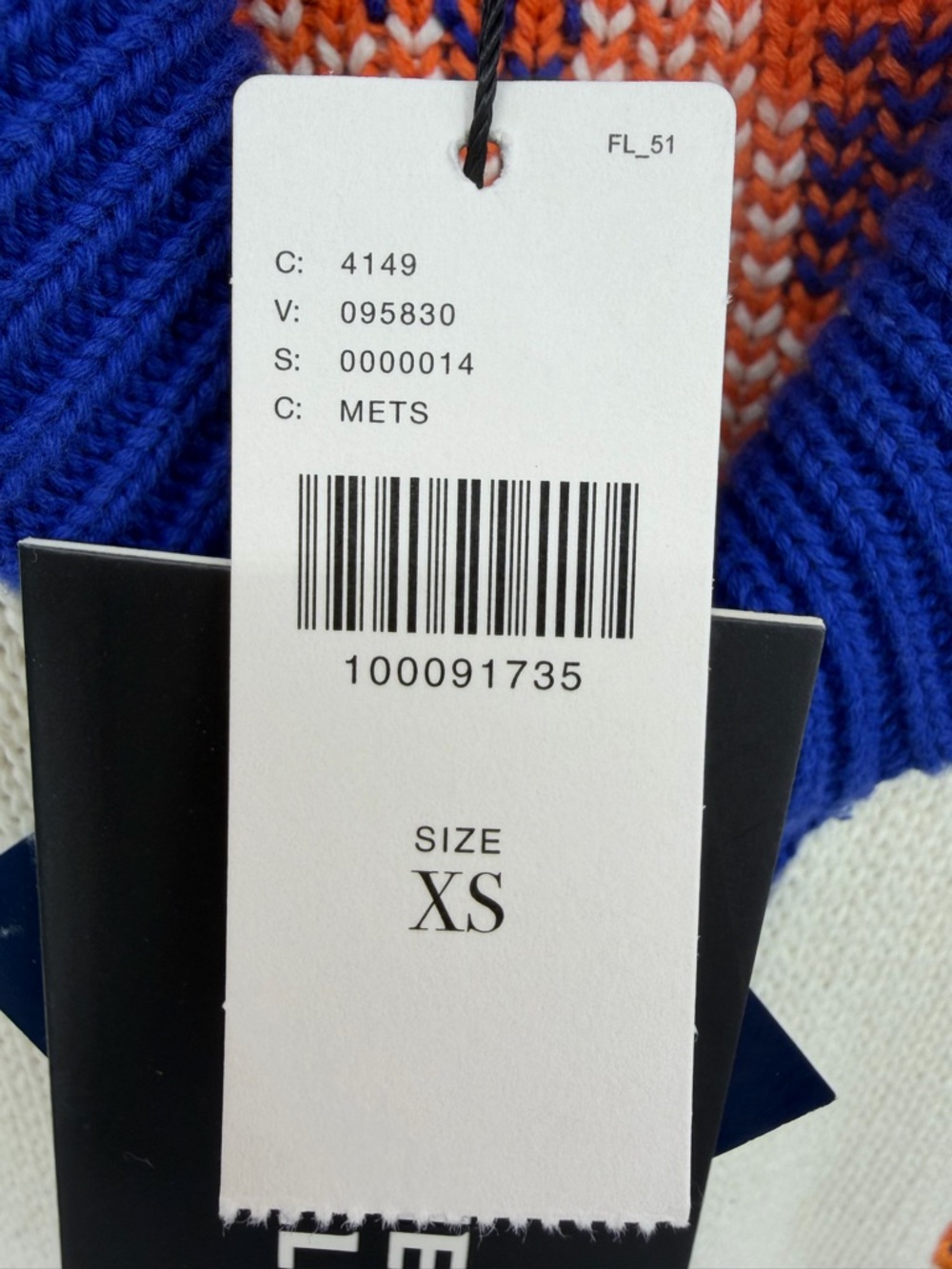 Anthropologie NWT The Wild Collective MLB NY Mets Cardigan Cotton Size XS - Picture 16 of 16